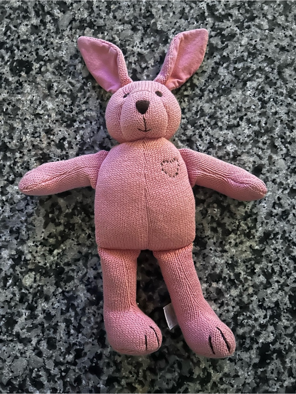 GAP Pink Knit Bunny Plush Toy